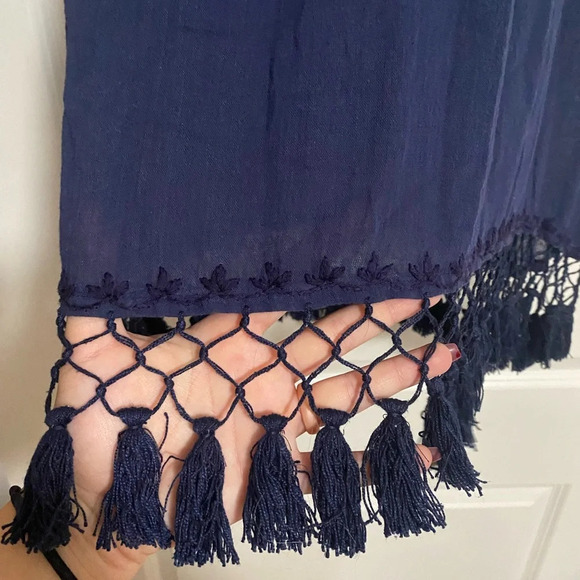 Roller Rabbit Navy Tassel Tunic - Picture 2 of 6